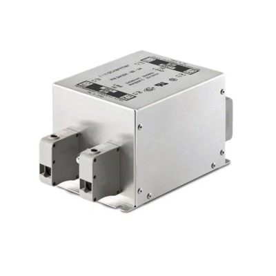 Schaffner Single Phase DIN Rail EMC Filter 16 A 250V ac 400Hz Terminal Block FN2412