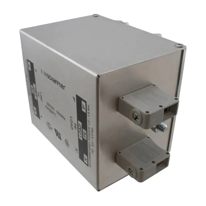 Schaffner DIN Rail EMC Filter 16 A 520V AC 400Hz Terminal Block 2 Phase FN2412H