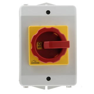 Siemens 3-Pole Front Isolator Switch IP65, 16A, 8 kW, 690V ac, Screw Terminal