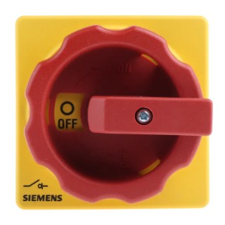 Siemens 3-Pole Panel Mount Isolator Switch IP65, 16A, 8 kW, 690V AC, Red Handle, Model