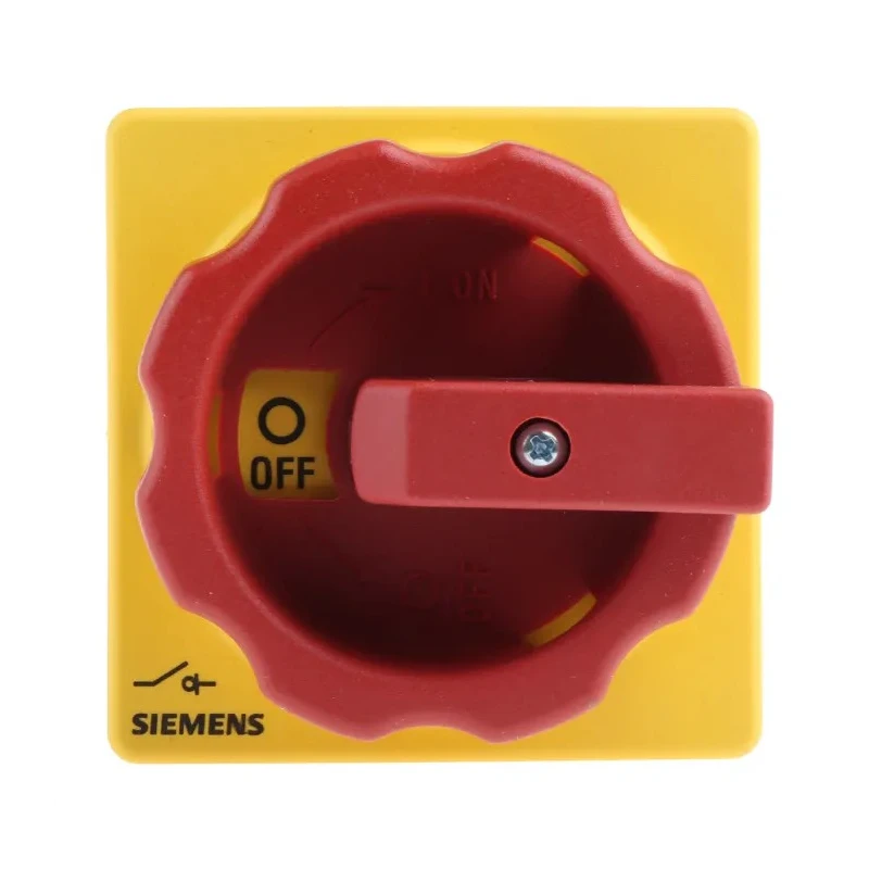 Siemens 3-Pole Panel Mount Isolator Switch IP65, 16A, 8 kW, 690V AC, Red Handle, Model 