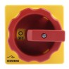 Siemens 3-Pole Panel Mount Isolator Switch IP65, 16A, 8 kW, 690V AC, Red Handle, Model
