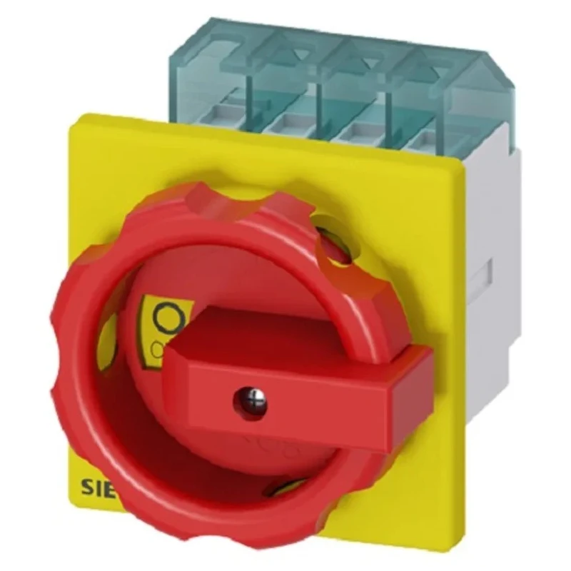 Siemens 3-Pole Panel Mount Isolator Switch IP65, 16A, 8 kW, 690V AC, Red Handle, Model 
