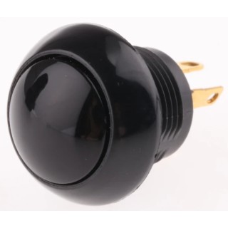 Otto P9 Series Push Button Switch Momentary Panel Mount 0.5 in Cutout SPDT Black LED IP68 28 V dc 115 V ac P9113122W