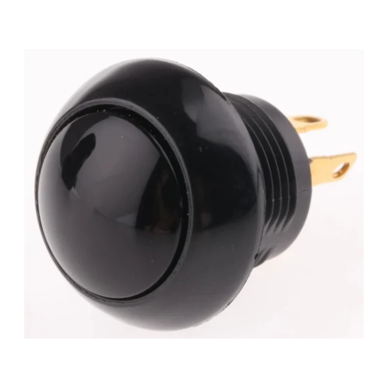 Otto P9 Series Push Button Switch Momentary Panel Mount 0.5 in Cutout SPDT Black LED IP68 28 V dc 115 V ac P9113122W