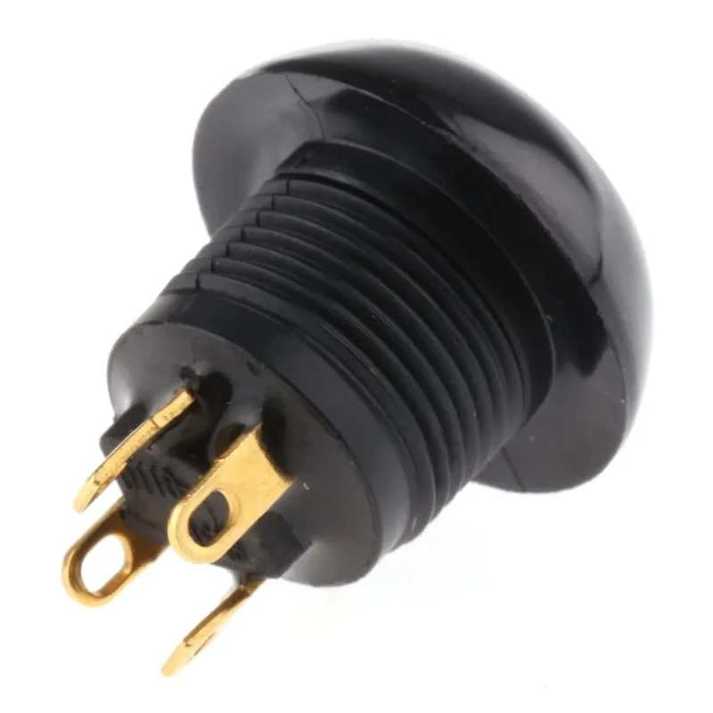 Otto P9 Series Push Button Switch Momentary Panel Mount 0.5 in Cutout SPDT Black LED IP68 28 V dc 115 V ac P9113122W