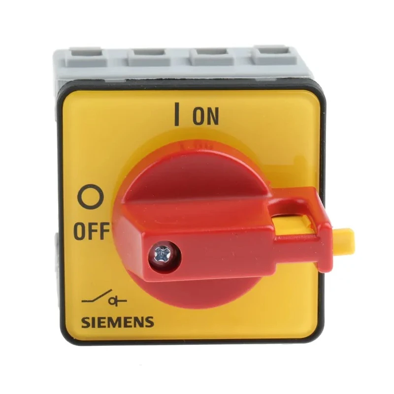 Siemens 3-Pole Panel Mount Isolator Switch, IP65, 16A, 8 kW, Red Handle, 690V AC 