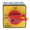 Siemens 3-Pole Panel Mount Isolator Switch, IP65, 16A, 8 kW, Red Handle, 690V AC