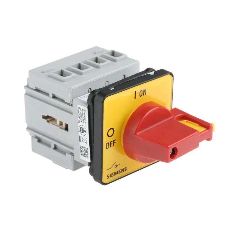 Siemens 3-Pole Panel Mount Isolator Switch, IP65, 16A, 8 kW, Red Handle, 690V AC 