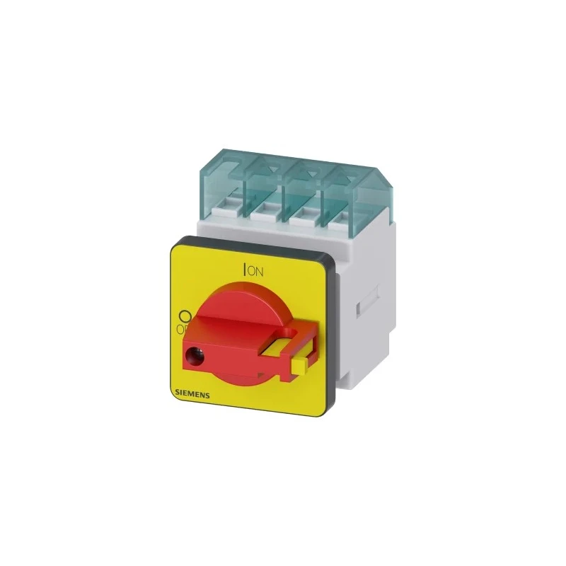 Siemens 3-Pole Panel Mount Isolator Switch, IP65, 16A, 8 kW, Red Handle, 690V AC 