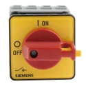 Siemens 3-Pole Panel Mount Isolator Switch 16A 7.5 kW IP65 