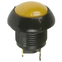Otto P9 Series Momentary Push Button Switch, Panel Mount, 0.5 in Cutout, SPDT, Yellow LED, IP68, 28 V dc 115 V ac P9113124W