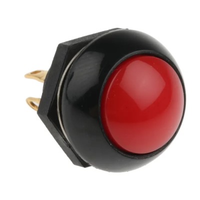 Otto P9 Series Momentary Push Button Switch Panel Mount SPDT Red LED IP68 28 V dc 115 V ac P9113121W