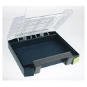 Raaco Adjustable Compartments 10 Cell Grey Polypropylene Polycarbonate Compartment Box 55mm x 241mm x 225mm 138260