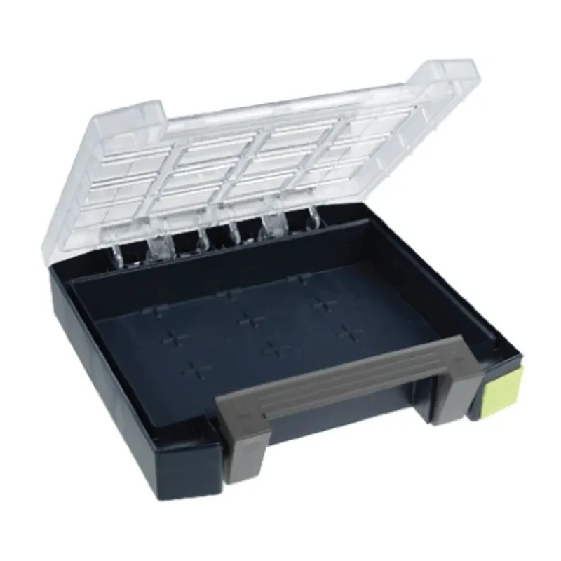 Raaco Adjustable Compartments 10 Cell Grey Polypropylene Polycarbonate Compartment Box 55mm x 241mm x 225mm 138260