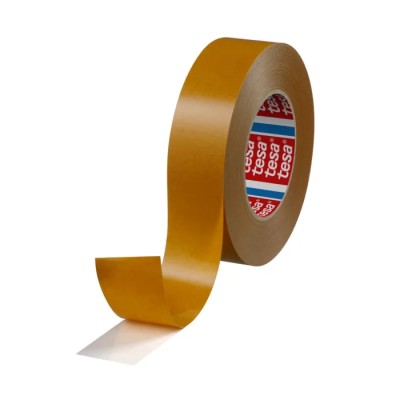 Tesa Translucent Double Sided Cloth Tape 38mm x 50m Non-Woven Backing Synthetic Rubber Adhesive 13N/cm 9N/cm 51571-00002-00