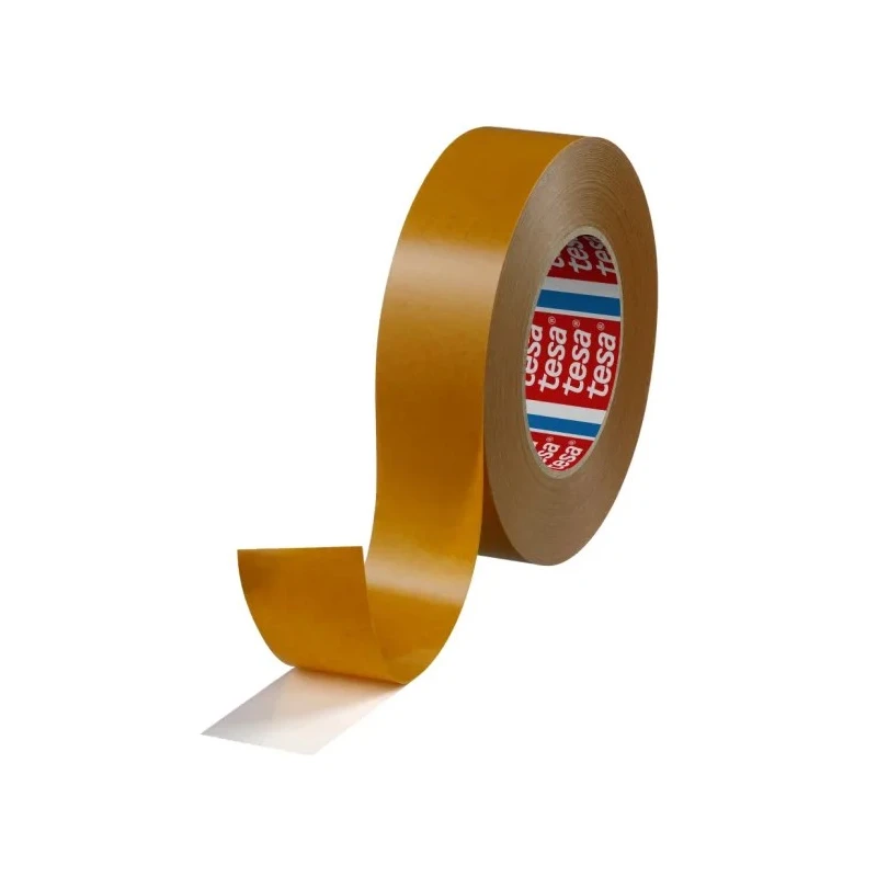 Tesa Translucent Double Sided Cloth Tape 38mm x 50m Non-Woven Backing Synthetic Rubber Adhesive 13N/cm 9N/cm 51571-00002-00