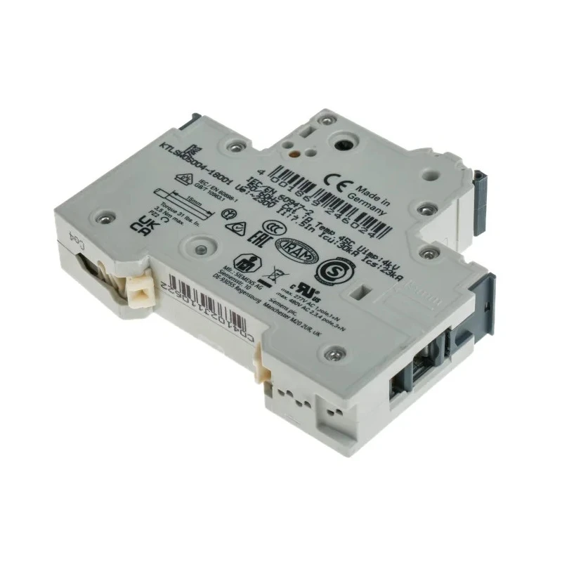 Siemens SENTRON Miniature Circuit Breaker 1-Pole 4A Type C 400V AC 72V DC 6 kA Breaking Capacity 5SY6104-7