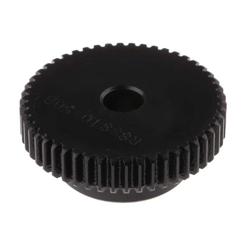 RS PRO Steel 50 Teeth Spur Gear, 1 Module, 10mm Bore, 50mm Pitch Diameter, 35mm Hub Diameter 521-6351