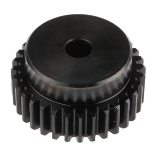 RS PRO Steel 32 Teeth Spur Gear, 1.5 Module, 10mm Bore Diameter, 48mm Pitch Diameter, 40mm Hub Diameter, 15mm Face 521-6474