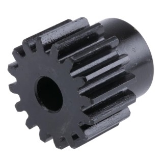 RS PRO Steel 16 Teeth Spur Gear, 1.5 Module, 8mm Bore, 24 mm Pitch Diameter, 20 mm Hub Diameter 521-6418