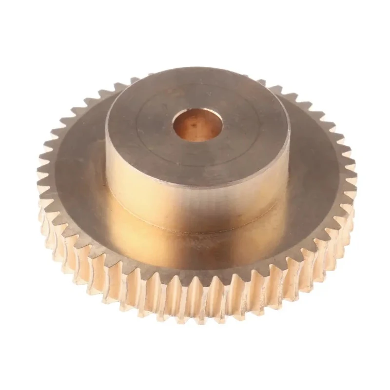 NEUTRAL Bronze 1 Module Worm Wheel Gear 50 Tooth, 30 mm Hub Diameter, 50 mm Pitch Diameter, 20 mm Face Width 521-6979