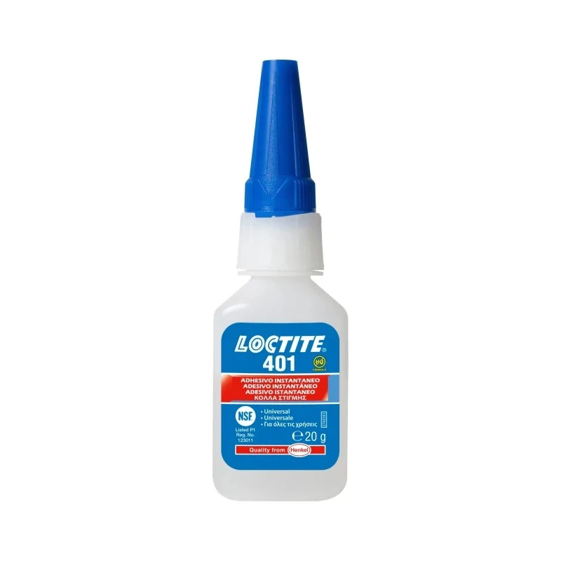 Loctite 20 g Clear Liquid Super Glue, Ethyl Cyanoacrylate, -40°C to 120°C LOCTITE® 401