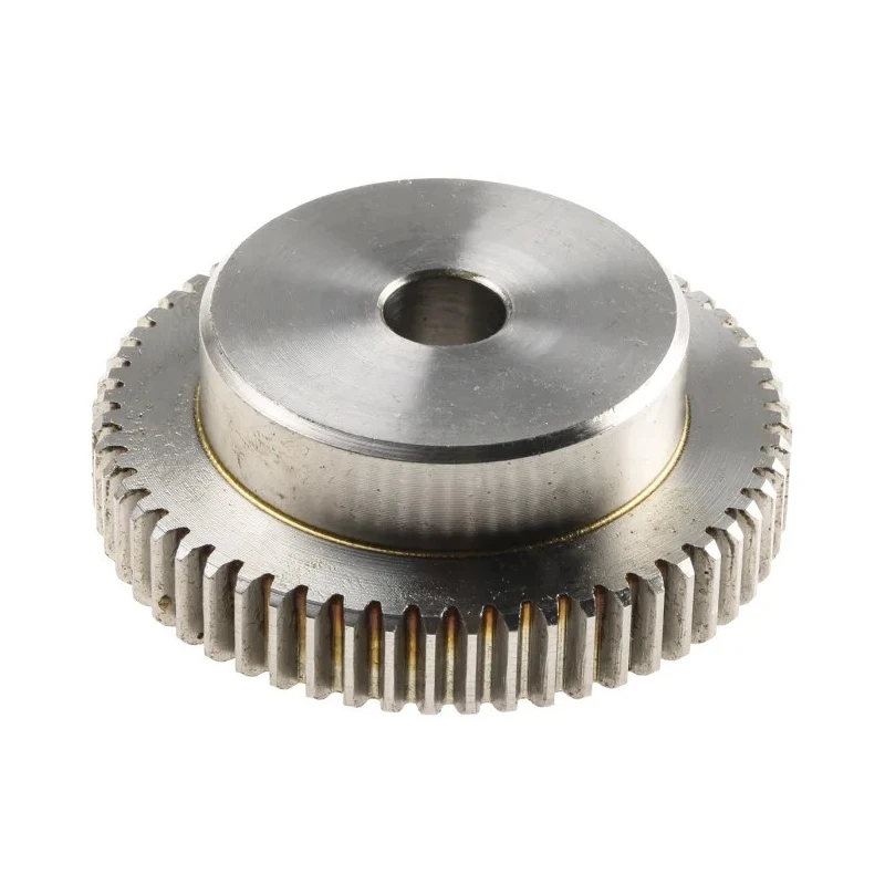 RS PRO Stainless Steel 56 Teeth Spur Gear, 1 Module, 10mm Bore, 56 mm Pitch Diameter, 40 mm Hub Diameter 521-6799