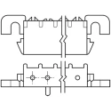 TE Connectivity Universal MATE-N-LOK Series Right Angle Through Hole PCB Header, 2 Contacts, 6.35 mm Pitch, 1 1-350942-0