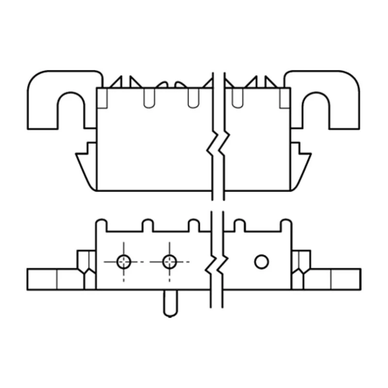 TE Connectivity Universal MATE-N-LOK Series Right Angle Through Hole PCB Header, 2 Contacts, 6.35 mm Pitch, 1 1-350942-0