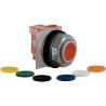 Schneider Electric Harmony 9001K Series Illuminated Spring Return Push Button Switch, 30 mm Cutout, 1 CO 9001KR3UH13