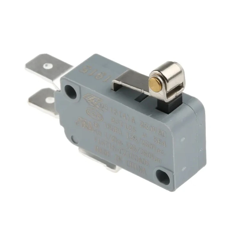 Honeywell Technologies Short Roller Lever Micro Switch, Tab Terminal, 16A, 250V AC, SPDT V15T16-CZ100A05
