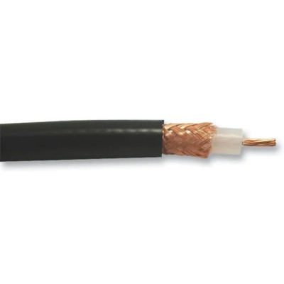 Belden Coaxial Cable RG213, 50 Ω, 10.3mm Diameter, 3000V DC, Black Polyvinyl Chloride Jacket, Unterminated MRG2130.00100