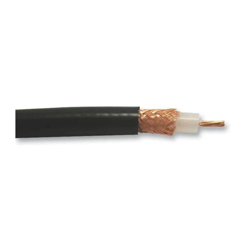 Belden Coaxial Cable RG213, 50 Ω, 10.3mm Diameter, 3000V DC, Black Polyvinyl Chloride Jacket, Unterminated MRG2130.00100