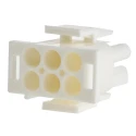 TE Connectivity Universal MATE-N-LOK Male Connector Housing 6 Way 2 Row Straight 6.35 mm Pitch 350715-4