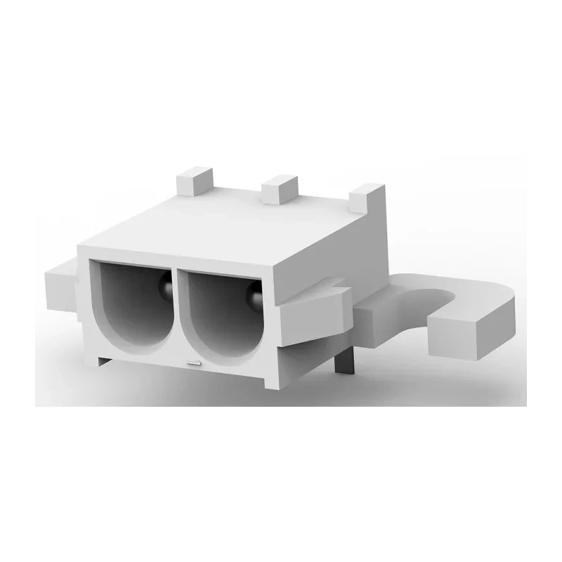 TE Connectivity Universal MATE-N-LOK Series Right Angle Through Hole PCB Header 2 Contacts 6.35 mm Pitch 1 Row 1-350942-0