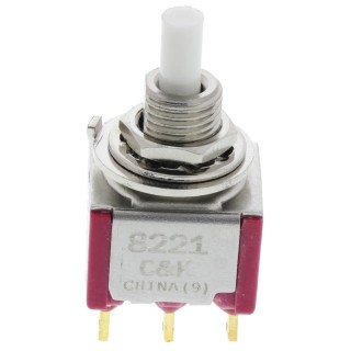 C & K 8020 Series Push Button Switch Momentary Panel Mount DPDT 11.4 x 12.7 mm Cutout with Green Red Yellow LED 8221SHZGE