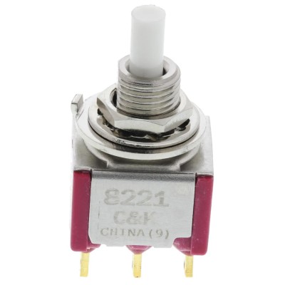 C & K 8020 Series Push Button Switch Momentary Panel Mount DPDT 11.4 x 12.7 mm Cutout with Green Red Yellow LED 8221SHZGE