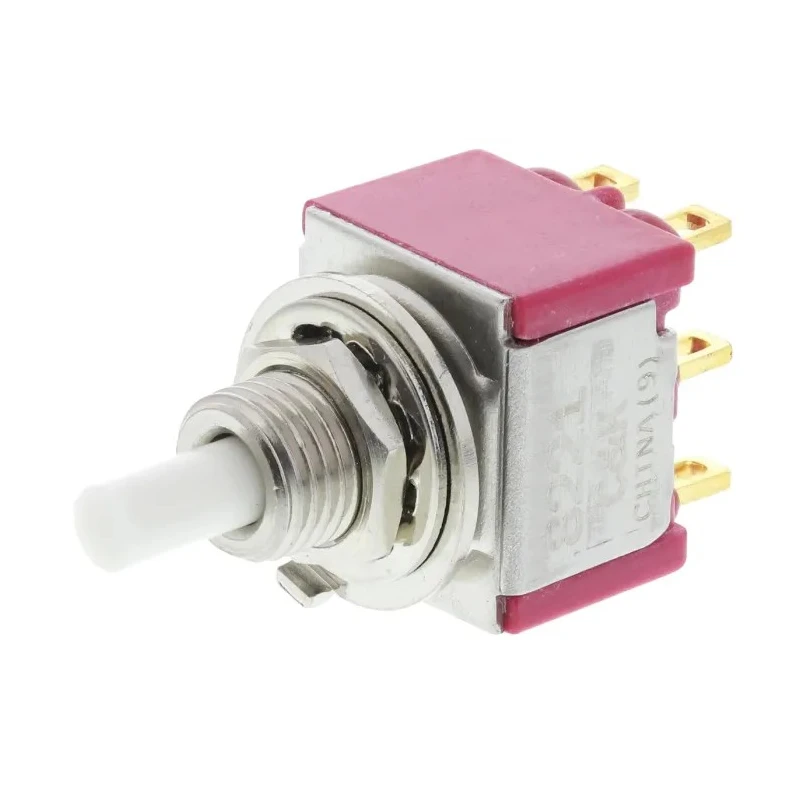 C & K 8020 Series Push Button Switch Momentary Panel Mount DPDT 11.4 x 12.7 mm Cutout with Green Red Yellow LED 8221SHZGE