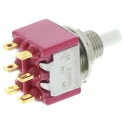 C & K 8020 Series Push Button Switch Momentary Panel Mount DPDT 11.4 x 12.7 mm Cutout with Green Red Yellow LED 8221SHZGE