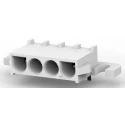 TE Connectivity Universal MATE-N-LOK Series Right Angle Through Hole PCB Header 4 Contacts 6.35 mm Pitch 1 Row 1-350944-0