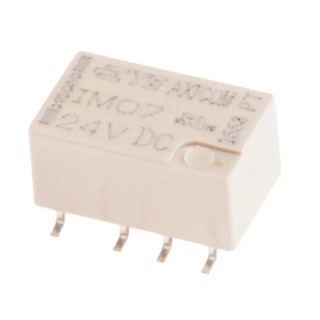 TE Connectivity Surface Signal Relay 24V dc Coil 2A DPDT Surface Mount IM Series 4-1462037-7 IM07GR