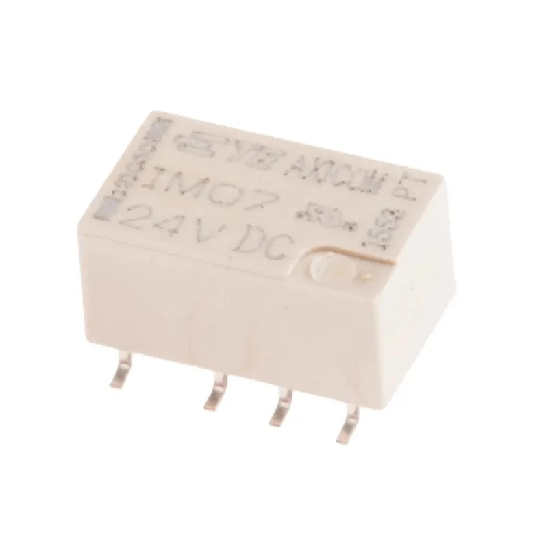 TE Connectivity Surface Signal Relay 24V dc Coil 2A DPDT Surface Mount IM Series 4-1462037-7 IM07GR