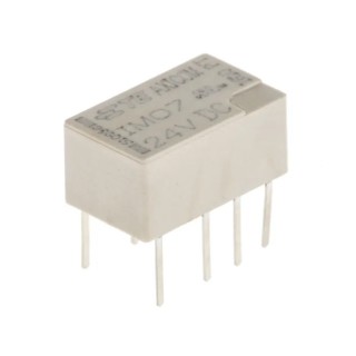 TE Connectivity PCB Mount Signal Relay, 24V DC Coil, 2A Switching Current, DPDT Contact Configuration IM07TS