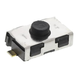C & K IP50 Black Tactile Switch Button Surface Mount 0.8 mm Actuator Length 50mA 32V dc Momentary KSR214G LFG