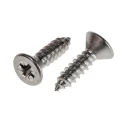 RS PRO Stainless Steel Countersunk Head Pozidriv Self-Tapping Screw 13 mm Length Thread Size 8 Model 522-1353