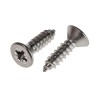 RS PRO Stainless Steel Countersunk Head Pozidriv Self-Tapping Screw 13 mm Length Thread Size 8 Model 522-1353