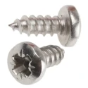 RS PRO Plain Stainless Steel Pan Head Self-Tapping Screw 0.375 in Thread Size 6 522-1426