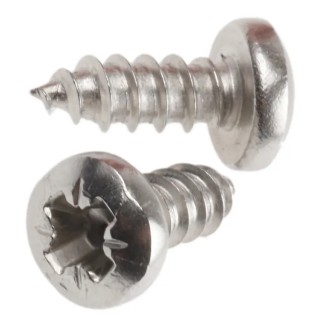 RS PRO Plain Stainless Steel Pan Head Self-Tapping Screw 0.375 in Thread Size 6 522-1426