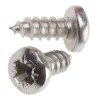 RS PRO Plain Stainless Steel Pan Head Self-Tapping Screw 0.375 in Thread Size 6 522-1426